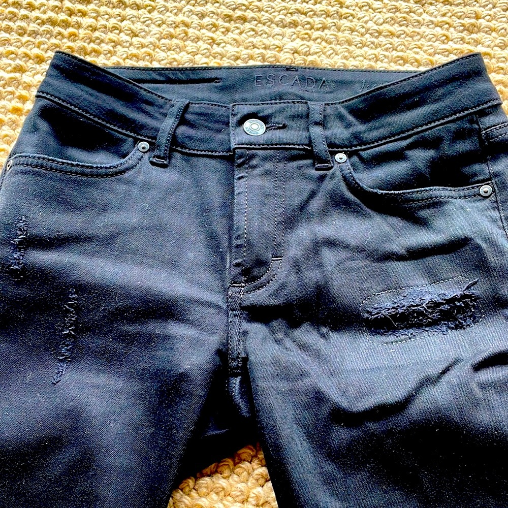 Escada sports black cropped jeans XS/S